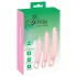 SMILE - trenażery waginalne - zestaw dildo - silikon różowy 3 sztuki