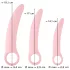 SMILE - trenażery waginalne - zestaw dildo - silikon różowy 3 sztuki