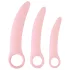 SMILE - trenażery waginalne - zestaw dildo - silikon różowy 3 sztuki