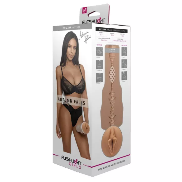 Fleshlight Autumn Falls Cream - masturbator vagina realistyczna