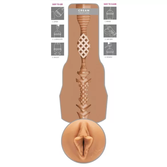 Fleshlight Autumn Falls Cream - masturbator vagina realistyczna