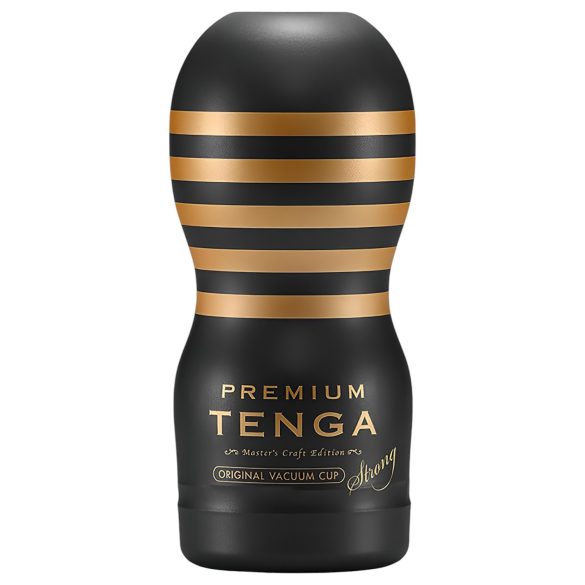 TENGA Premium Strong - jednorazowa masturbator w kolorze czarnym