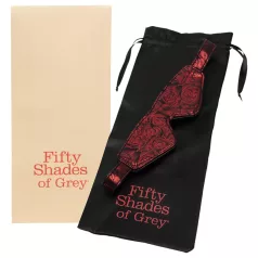   Fifty Shades of Grey - opaska na oczy erotyczna - czarno-czerwona