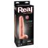 Real Feel Deluxe No.7 - realistyczny wibrator z jądrami (cielisty)