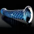 Icicles No. 29 - dildo szklane - spiralny penis - niebieski