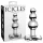 Icicles No. 47 - szklany korek analny - potrójna kulka - przezroczysty