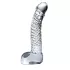 Icicles No. 61 - szklany dildo z jądrami i penisem - przezroczysty