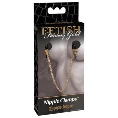  Pipedream Fetish Fantasy Gold - klipsy na sutki - złoty kolor