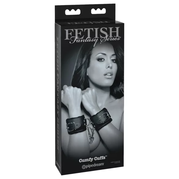 Fetish - kajdanki na ręce - miękkie - czarne