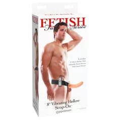   Pipedream - Fetish Strap-On 8 - przypinany, pusty w środku wibrator (naturalny)