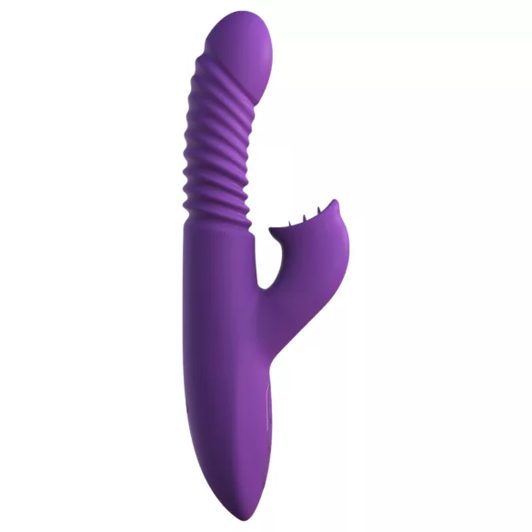 Fantasy For Her - wibrator pchający 3 w 1 z funkcją podgrzewania (fioletowy)