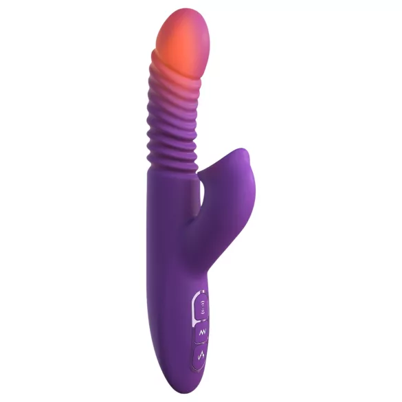 Fantasy For Her - wibrator pchający 3 w 1 z funkcją podgrzewania (fioletowy)