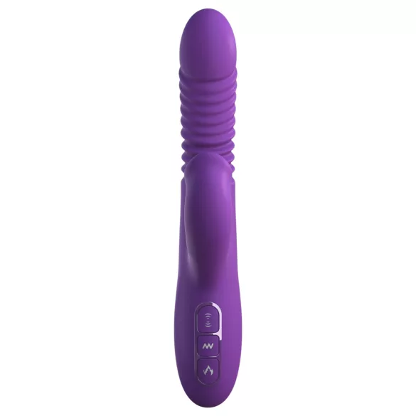 Fantasy For Her - wibrator pchający 3 w 1 z funkcją podgrzewania (fioletowy)