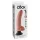 King Cock 9 - dildo z przyssawką i możliwością zginania - 26 cm - cielisty