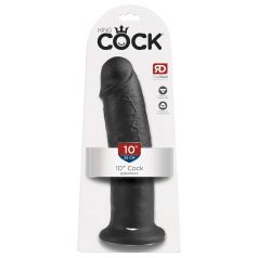 King Cock - dildo z przyssawką - 25 cm - czarny