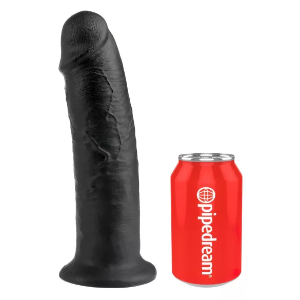 King Cock - dildo z przyssawką - 25 cm - czarny