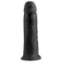 King Cock - dildo z przyssawką - 25 cm - czarny