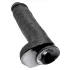 King Cock 11 - dildo z przyssawką i jądrami - czarny 28cm