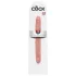 King Cock - podwójny realistyczny dildo 31cm - kolor naturalny