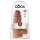 King Cock - dildo z przyssawką - gruby realistyczny - ciemny 23 cm