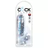 King Cock Clear 6 - dildo z jądrami - przyssawka - 15 cm
