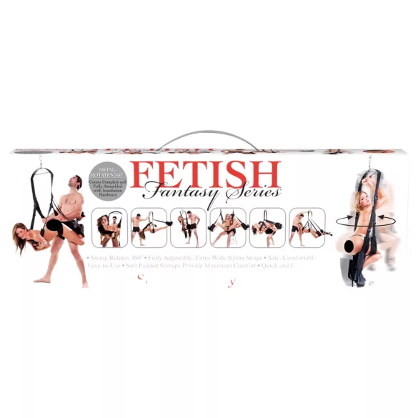 Pipedream - Fetish Fantasy - huśtawka erotyczna z obrotem 360 stopni (czarna)