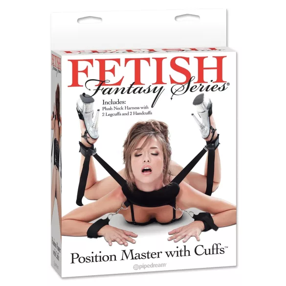 Pipedream - Fetish Position Master - zestaw do krępowania BDSM (czarny)