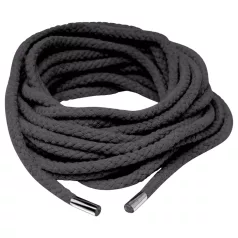 Fetish Silk Rope - lina do shibari - 10 m - czarna