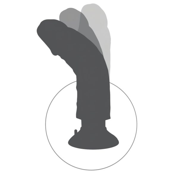 King Cock - wibrujący realistyczny dildo giętki - 25 cm