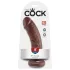 King Cock 8 dildo (20 cm, brązowy)