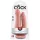 King Cock - podwójny realistyczny dildo do penetracji - silikon cielisty