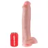 King Cock 15 - dildo z jądrami z przyssawką (38 cm, kolor naturalny)