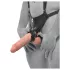 King Cock - strap-on z pustym dildo - 25 cm