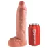 King Cock - strap-on z pustym dildo - 25 cm
