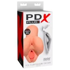   PDX Pick Your Pleasure - realistyczny masturbator 2 w 1 (naturalny)