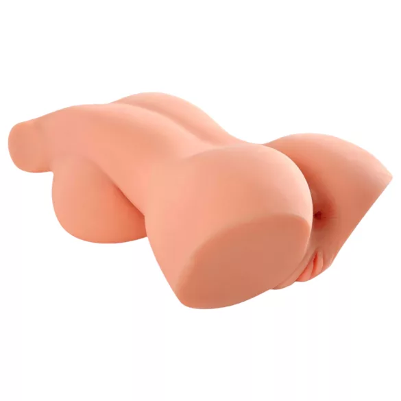 PDX Perfect 10 - masturbator tors z dużym biustem - silikonowy - kolor naturalny