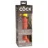King Cock Elite 6 - realistyczny dildo z przyssawką - ciemny 15 cm