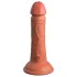 King Cock Elite 6 - realistyczny dildo z przyssawką - ciemny 15 cm