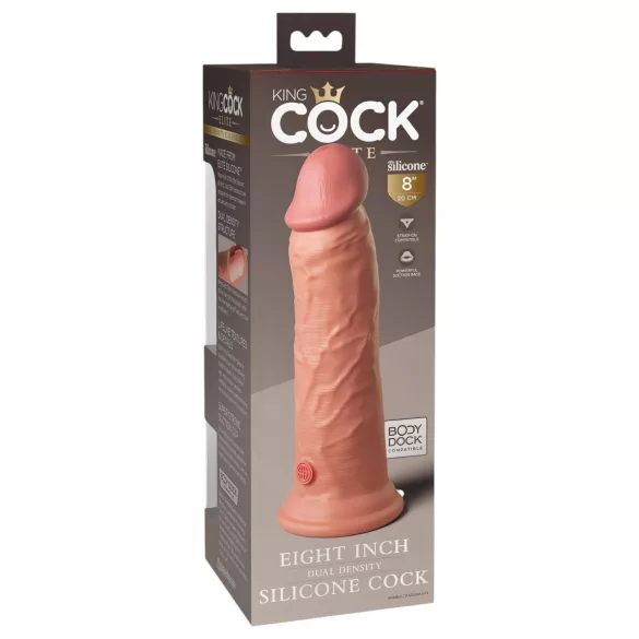 King Cock Elite 8 - realistyczny dildo z przyssawką 20 cm - kolor cielisty