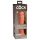 King Cock Elite 8 - dilda z przyssawką (20 cm) - ciemny naturalny