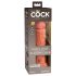 King Cock Elite 8 - dilda z przyssawką (20 cm) - ciemny naturalny