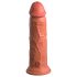 King Cock Elite 8 - dilda z przyssawką (20 cm) - ciemny naturalny