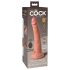 King Cock Elite 7 - wibrator z przyssawką i pilotem - 18cm - cielisty
