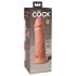King Cock Elite 8 - wibrator z przyssawką - 20 cm - naturalny