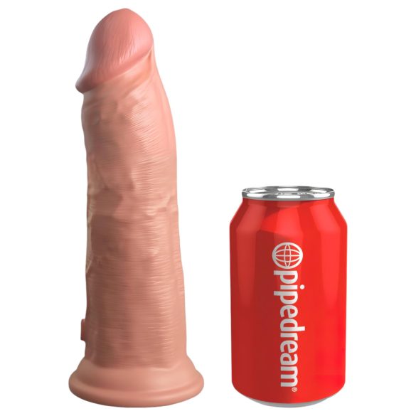 King Cock Elite 8 - wibrator z przyssawką - 20 cm - naturalny