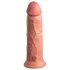 King Cock Elite 8 - wibrator z przyssawką - 20 cm - naturalny