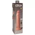 King Cock Elite 9 - wibrator z przyssawką 23 cm - cielisty