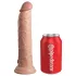 King Cock Elite 9 - wibrator z przyssawką 23 cm - cielisty
