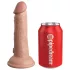 King Cock Elite Beginner's - strap-on dildo - realistyczny - beżowy