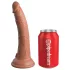 King Cock Elite Comfy - strap-on dildo z uprzężą - ciemny naturalny